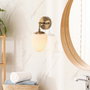 Opviq Lámpara de pared Vintage con acabado en cobre